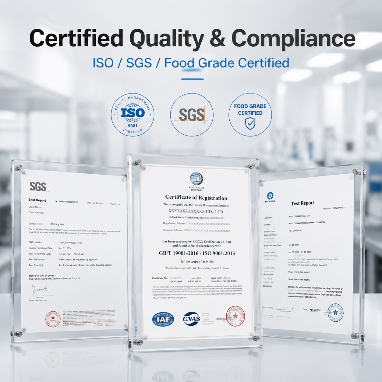 Food Grade PE Fresh Film For Fruit & Vegetable