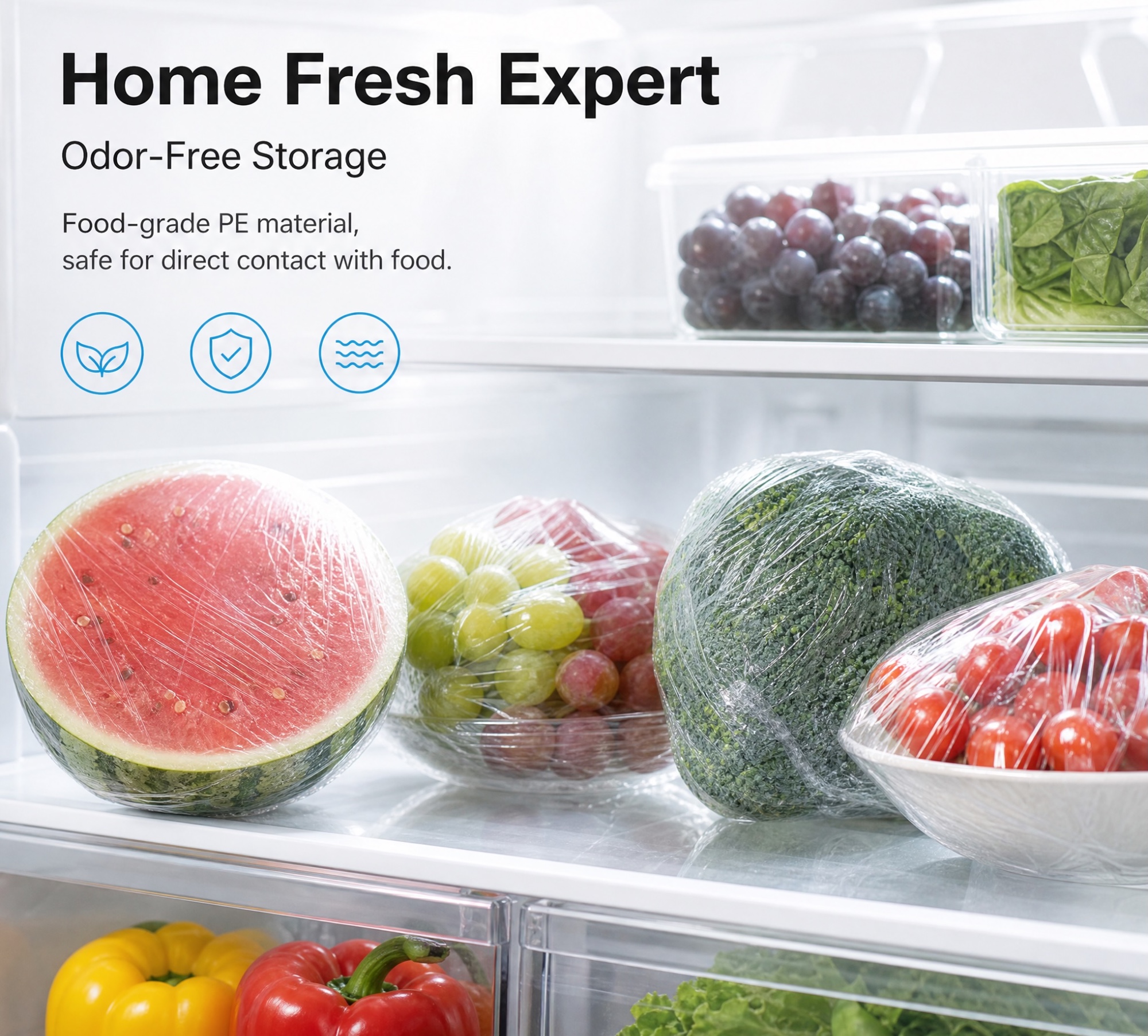 Food Grade PE Fresh Film For Fruit & Vegetable
